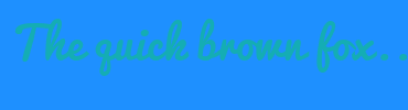 Image with Font Color 14ADB4 and Background Color 1E90FF